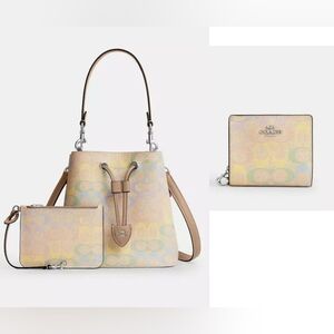 Coach Rowan Bucket Bag Set NWT